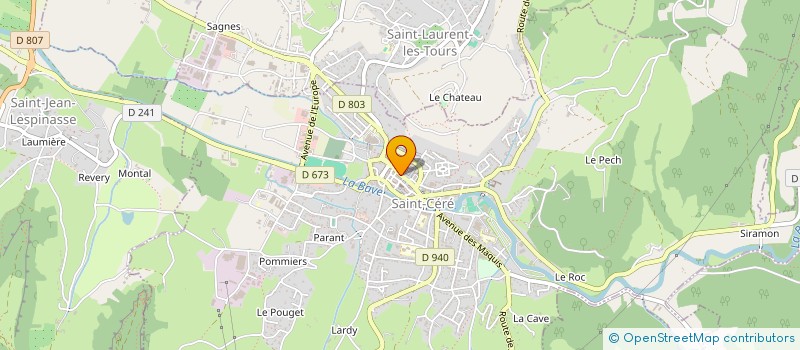 localisation de l'entreprise MADEMOISELLE à SAINT-CERE