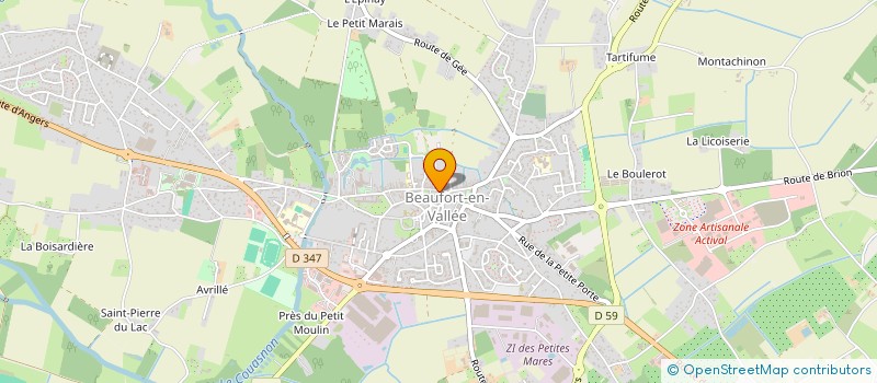 localisation de l'entreprise MADEMOISELLE A à BEAUFORT-EN-ANJOU