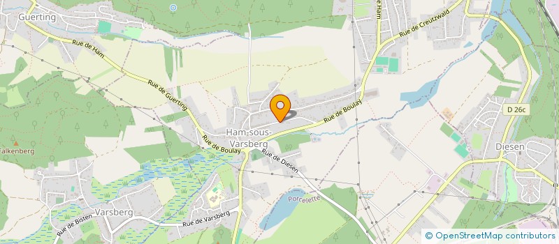 localisation de l'entreprise MADEMOISELLE BOHEME  HAM SOUS VARSBERG