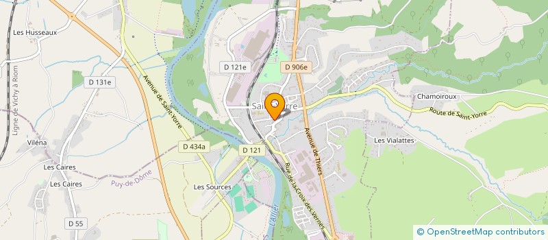 localisation de l'entreprise MADEMOISELLE COIFF à SAINT-YORRE