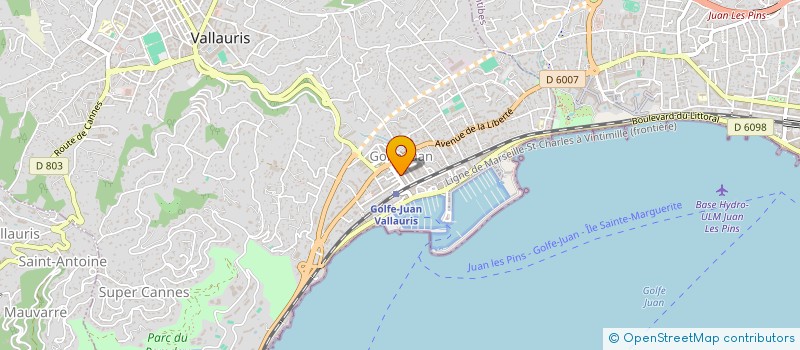 localisation de l'entreprise MADEMOISELLE LA FROMAGERE à VALLAURIS