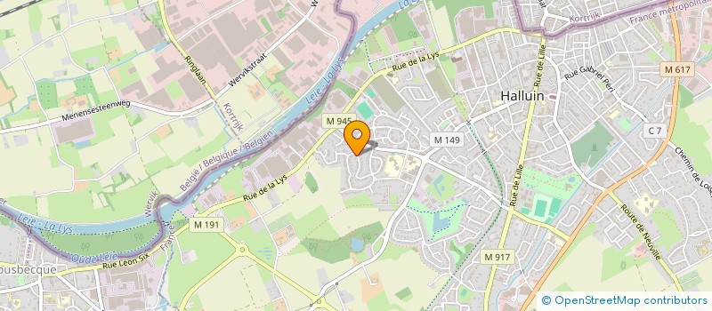 localisation de l'entreprise MADEMOISELLE LIBELLULE  HALLUIN