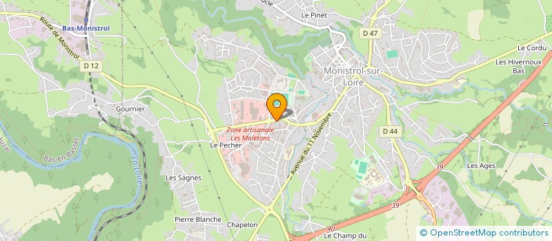localisation de l'entreprise MADEMOISELLE LILA à MONISTROL-SUR-LOIRE