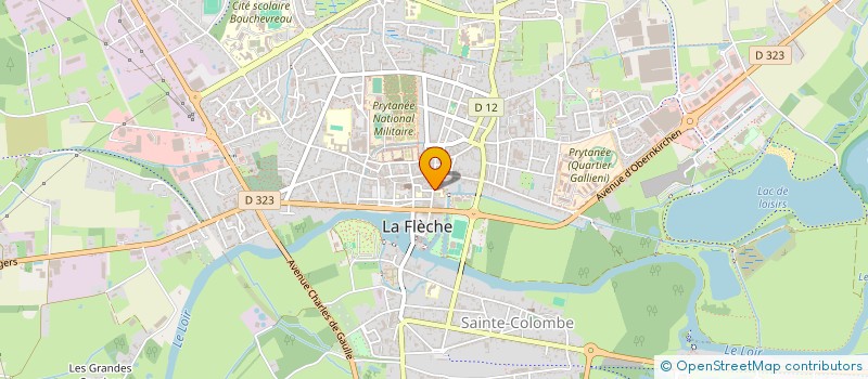 localisation de l'entreprise MADEMOISELLE ONGLES ET SOINS BEAUTE à LA FLECHE
