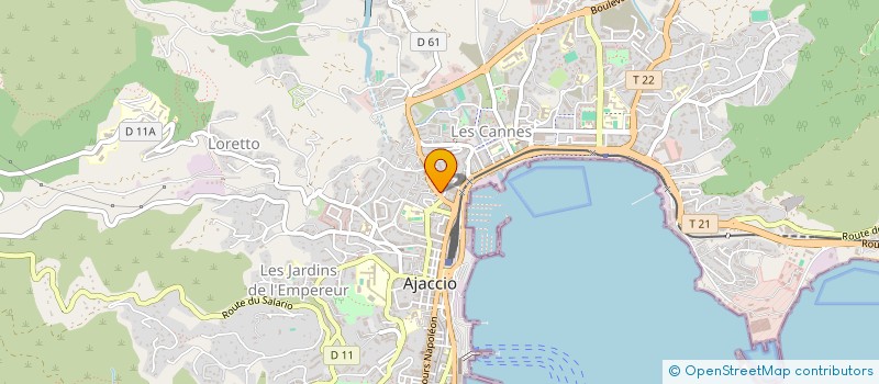 localisation de l'entreprise MADEMOISELLE PIERANTOINE à AJACCIO