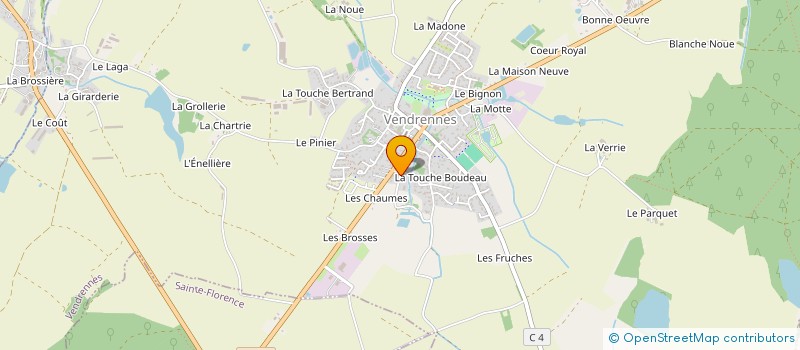 localisation de l'entreprise MADEMOISELLE ROSE à VENDRENNES