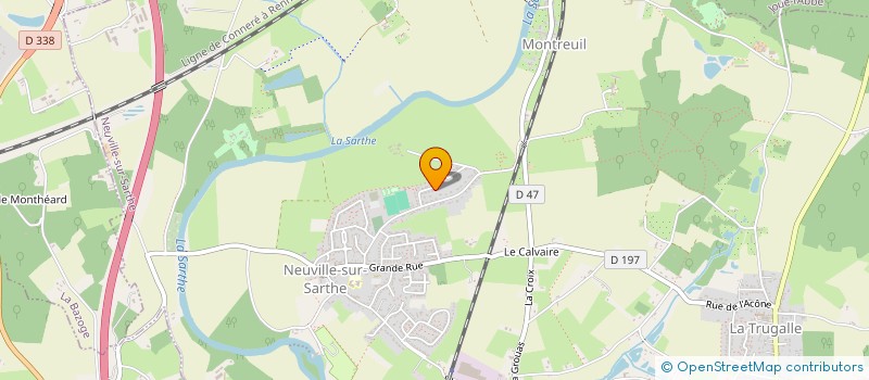 localisation de l'entreprise MADEMOISELLE TALON&CO  NEUVILLE-SUR-SARTHE