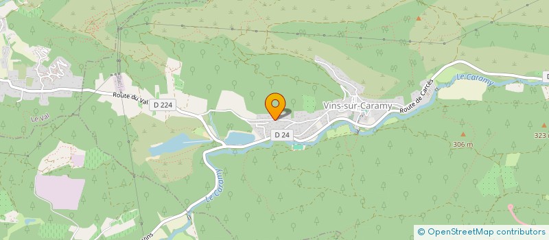 localisation de l'entreprise MADEMOISELLE THADDEE  VINS-SUR-CARAMY