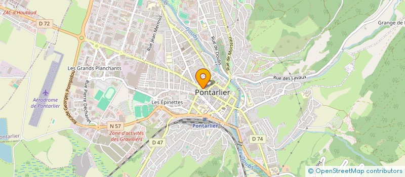 localisation de l'entreprise MADEMOISELLE VICTOIRE CUSENIER PONTARLIER  PONTARLIER