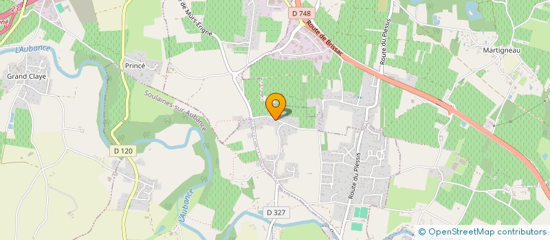 localisation de l'entreprise MADEN'VEST  SAINT-MELAINE-SUR-AUBANCE