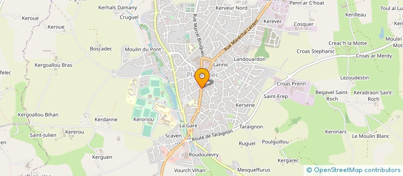 localisation de l'entreprise MADEO BOULANGERIE à PLABENNEC