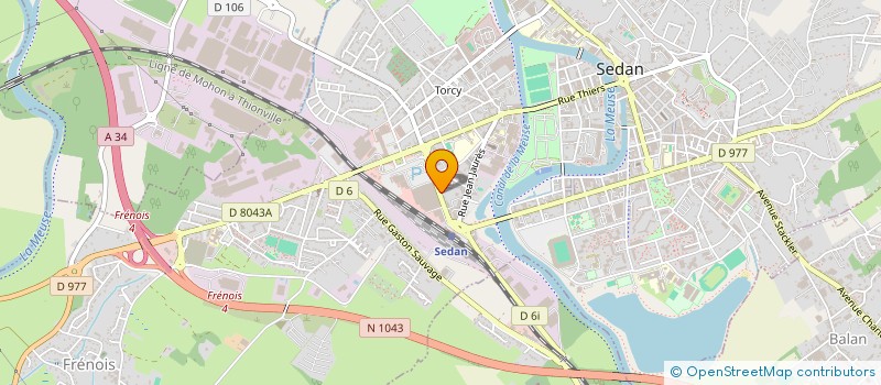 localisation de l'entreprise MADEP à SEDAN