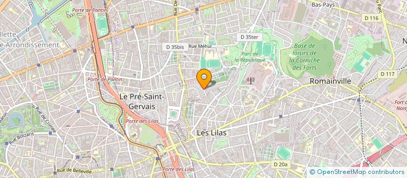 localisation de l'entreprise MADER  PANTIN