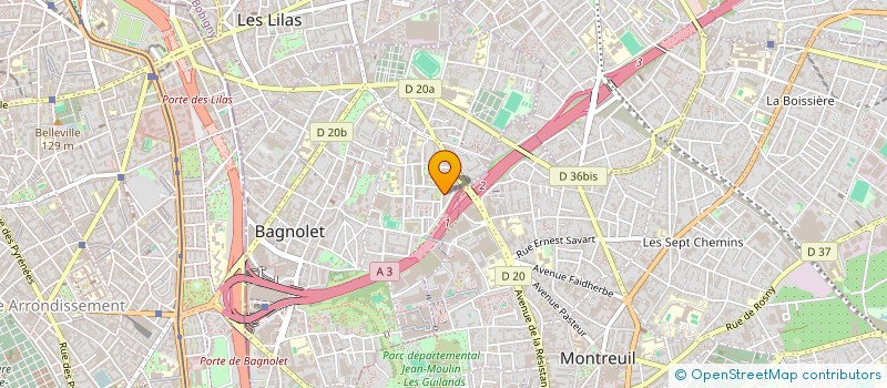 localisation de l'entreprise MADERA à BAGNOLET
