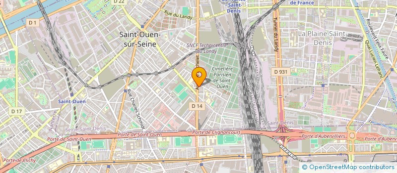 localisation de l'entreprise MADERE ENTREPRISE à SAINT-OUEN-SUR-SEINE