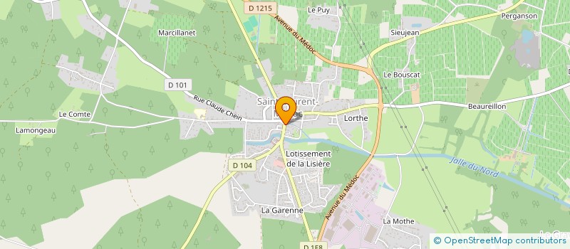 localisation de l'entreprise MADERE INVEST  SAINT-LAURENT-MEDOC