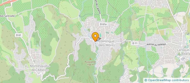 localisation de l'entreprise MADERN FAMILY INVEST  VILLELONGUE-DELS-MONTS