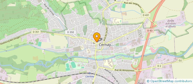 localisation de l'entreprise MADEST à CERNAY