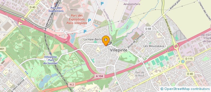 localisation de l'entreprise MADESTY INVEST à VILLEPINTE