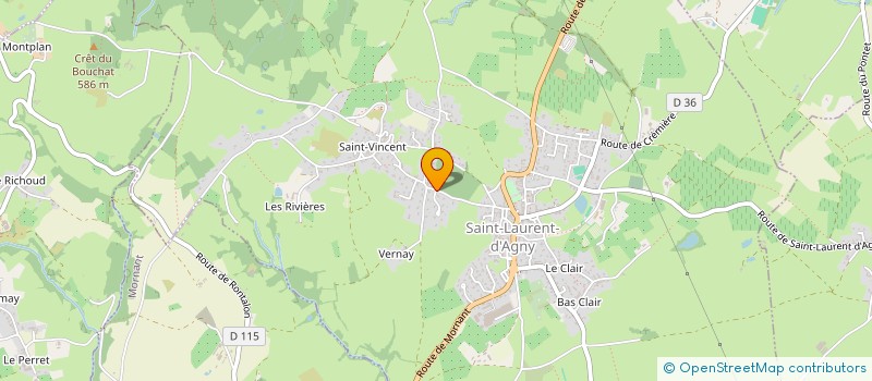 localisation de l'entreprise MADET CONSEIL  SAINT-LAURENT-D'AGNY