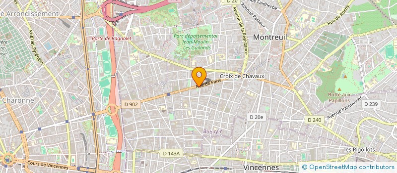 localisation de l'entreprise MADEX COMMUNICATION à MONTREUIL