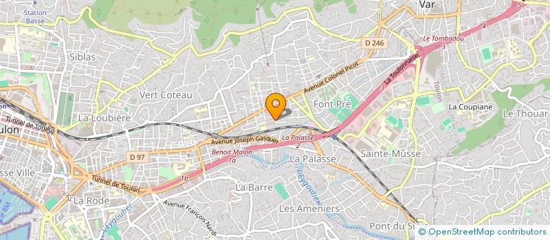 localisation de l'entreprise MADGAME  TOULON