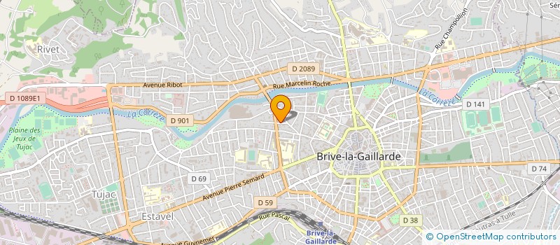 localisation de l'entreprise MADI  BRIVE-LA-GAILLARDE