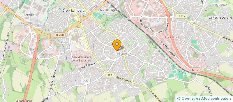 localisation de l'entreprise MADI  TREGUEUX