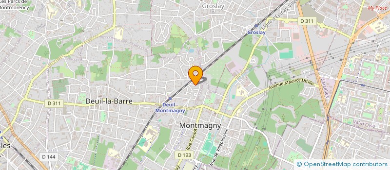 localisation de l'entreprise MADI IMMOBILIER  DEUIL-LA-BARRE