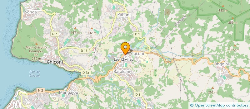 localisation de l'entreprise MADI TRAVAUX PUBLICS ET ENERGIE à OUANGANI