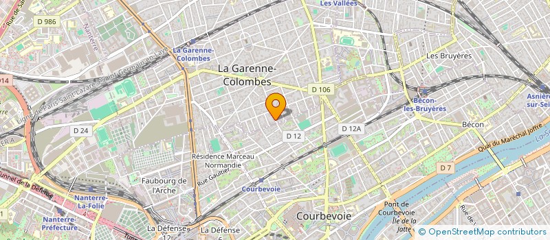 localisation de l'entreprise MADIC à LA GARENNE-COLOMBES