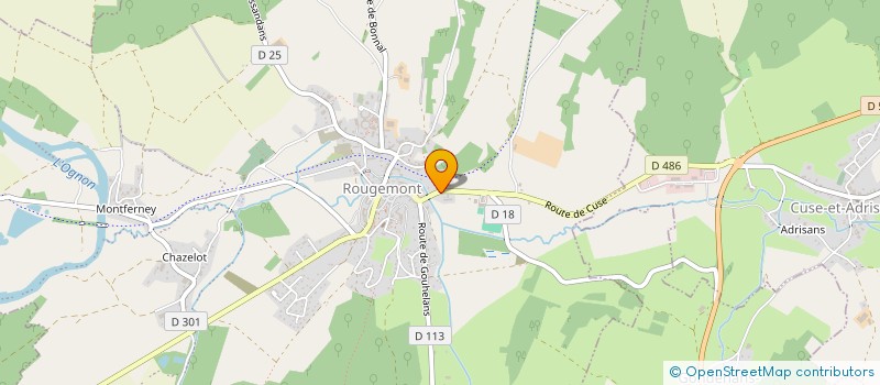 localisation de l'entreprise MADIER  ROUGEMONT