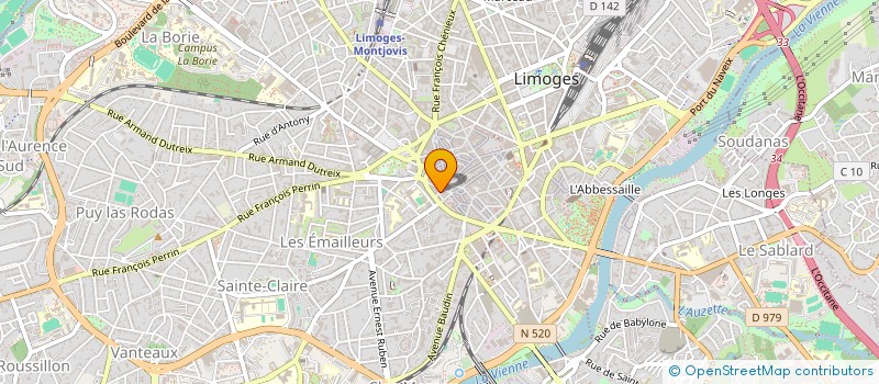 localisation de l'entreprise MADINA à LIMOGES