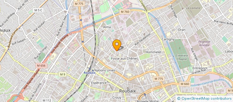 localisation de l'entreprise MADINA à ROUBAIX