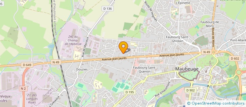 localisation de l'entreprise MADINA VOYAGES  MAUBEUGE