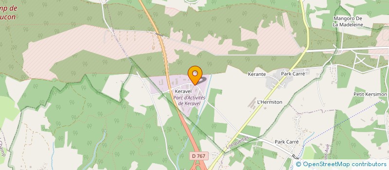 localisation de l'entreprise MADINBREIZH à LOCQUELTAS