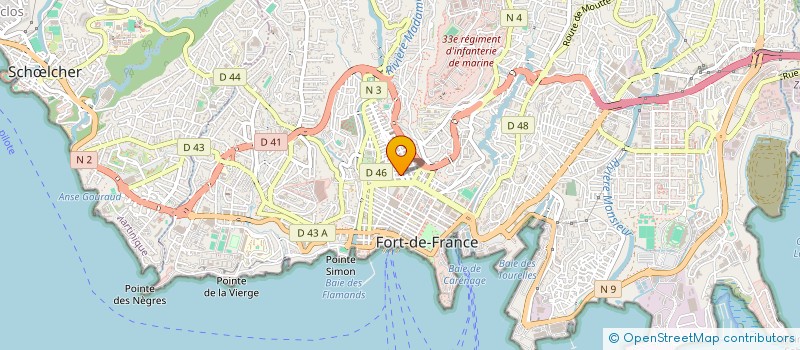 localisation de l'entreprise MADININA-TAXI à FORT-DE-FRANCE