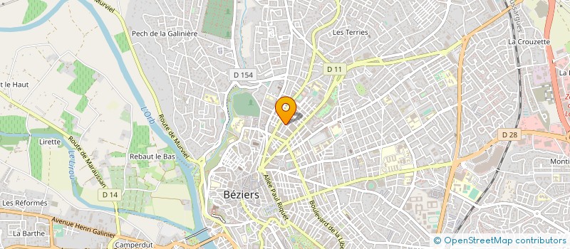 localisation de l'entreprise MADISON à BEZIERS