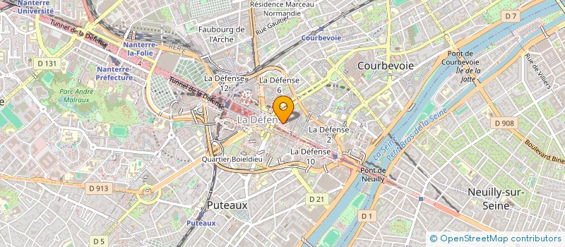 localisation de l'entreprise MADIVAL à COURBEVOIE