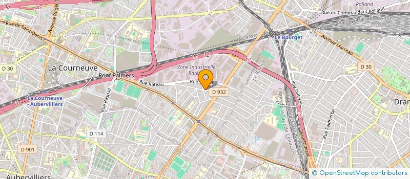 localisation de l'entreprise MADJEUX à LA COURNEUVE