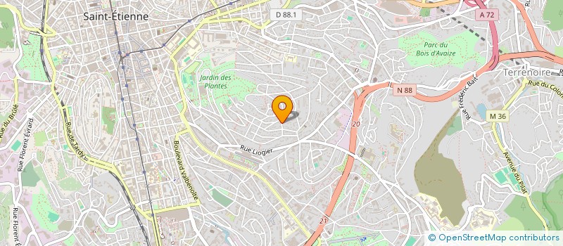localisation de l'entreprise MADJIK à SAINT-ETIENNE