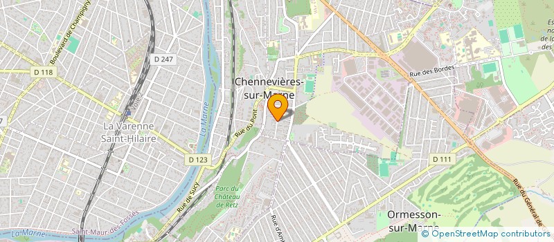localisation de l'entreprise MADLINE à CHENNEVIERES-SUR-MARNE