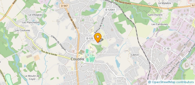 localisation de l'entreprise MADO 1 à COUZEIX