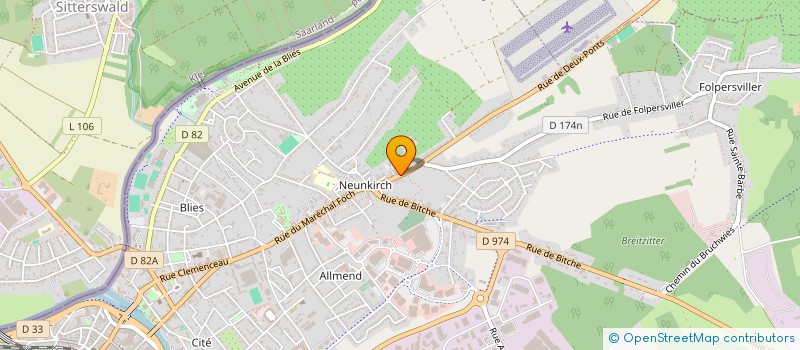 localisation de l'entreprise MADO 2 à SARREGUEMINES