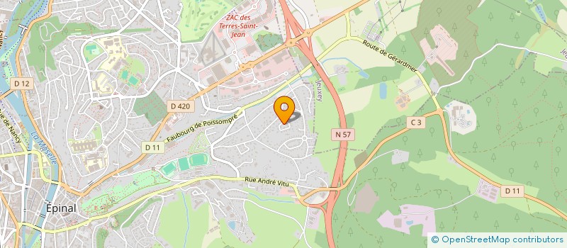 localisation de l'entreprise MADO à EPINAL