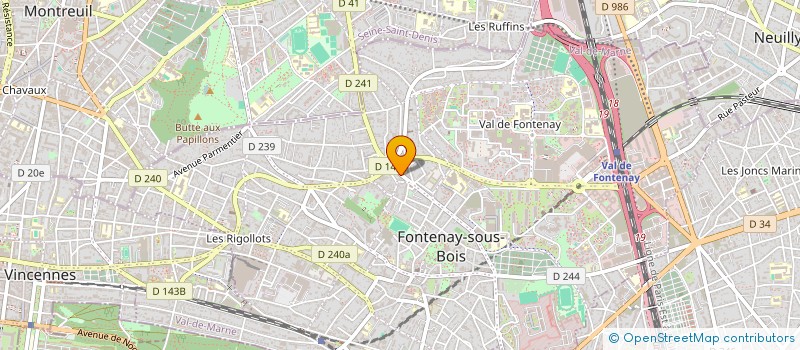 localisation de l'entreprise MADO à FONTENAY-SOUS-BOIS