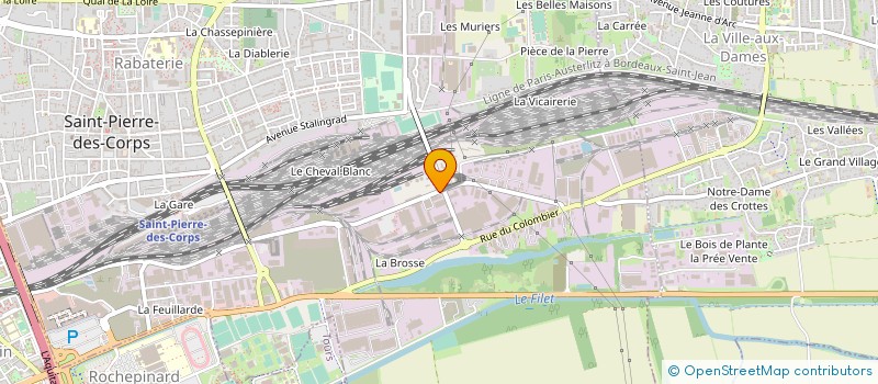 localisation de l'entreprise MADO  SAINT-PIERRE-DES-CORPS