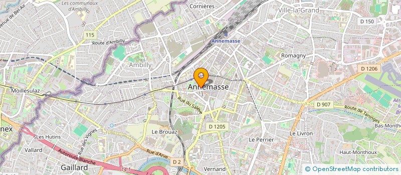localisation de l'entreprise MADO à ANNEMASSE