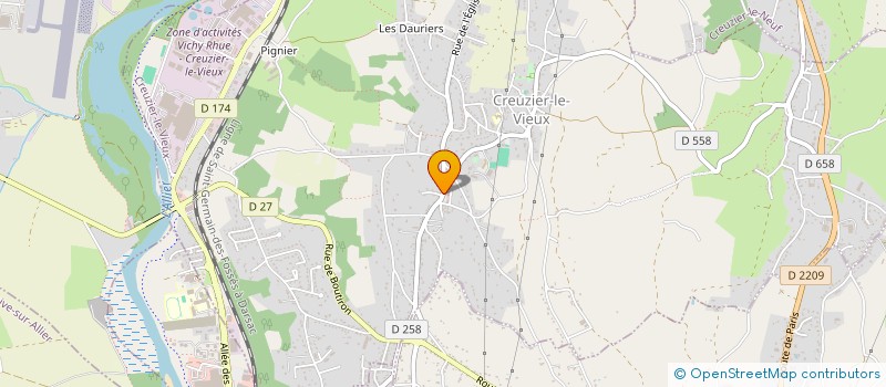 localisation de l'entreprise MADO  CREUZIER-LE-VIEUX