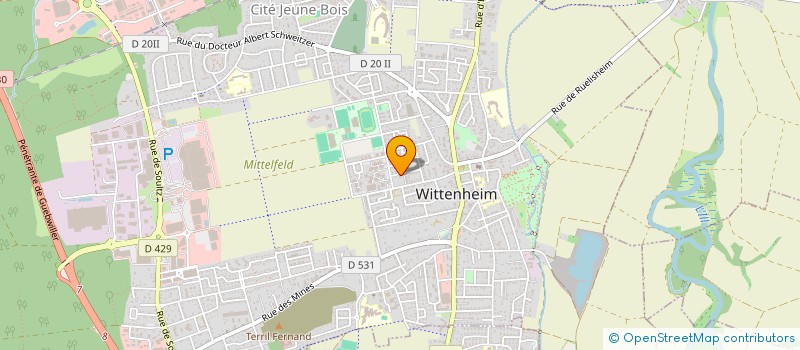 localisation de l'entreprise MADO FACADES  WITTENHEIM